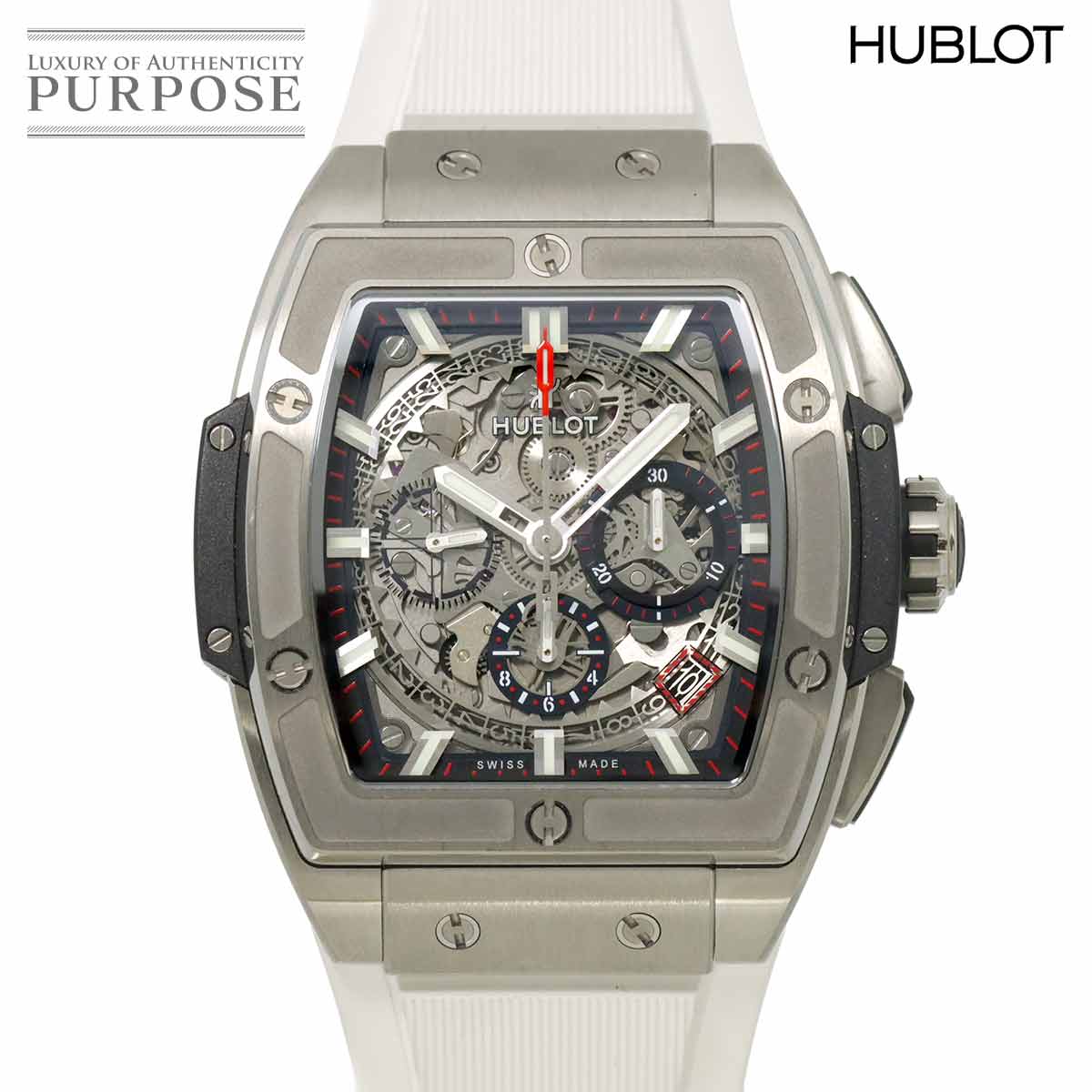 ウブロ スピリット オブ ビッグバン 641 NX 0173 LR クロノグラフ メンズ 腕時計 デイト スケルトン 自動巻き 90304073 【中古】時計