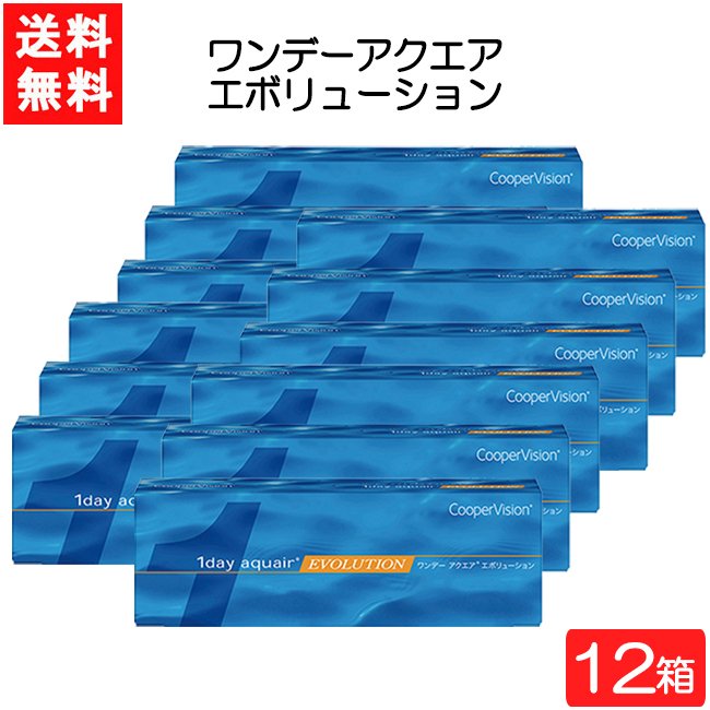 ■このセットの内容■ セット内容 ワンデーアクエア エボリューション 30枚入 12箱 送料 一律送料無料 ■ワンデーアクエア エボリューションスペック■ 分類 1日使い捨てレンズ 交換期間 1日 枚