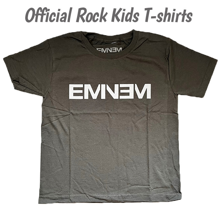 とても可愛いキッズＴシャツです。エミネム EMINEM ラッパー 正規オフィシャルライセンス商品です。贈り物などにも、ご安心してご購入いただけます。 1-2(90〜110) 着丈46cm（首下）身幅3