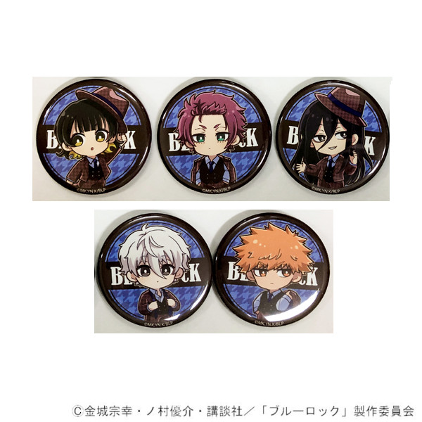 ■商品名：TVアニメ「ブルーロック」 缶バッジ バレンタインver. BOX(B)■アイテム：缶バッジ■キャラ：蜂楽 廻、凪 誠士郎、國神錬介、糸師 冴、蟻生十兵衛■種類：5種■材質：アルミ■サイズ：
