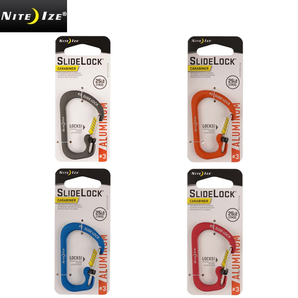 ■関連キーワード NITE IZE ナイトアイズ カラビナ キーホルダー キーリング ■商品説明 NITE IZE ナイトアイズ SLIDELOCK カラビナ Aluminumのご紹介です。 軽量でカ