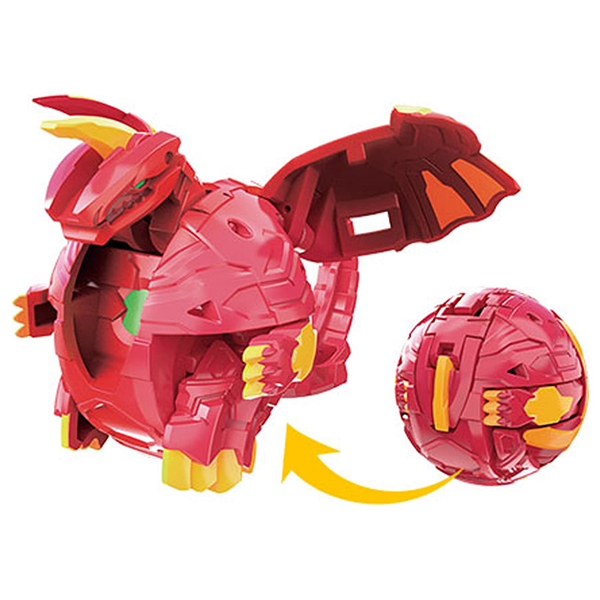 TVアニメ爆丸バトルプラネットに登場する爆丸が玩具になって登場。 ボールモードからモンスターモードに瞬間変形するバトルホビーだ！ 主人公ダンのパートナー爆丸：ドラゴン型爆丸 ドラゴノイド。 発売日：2
