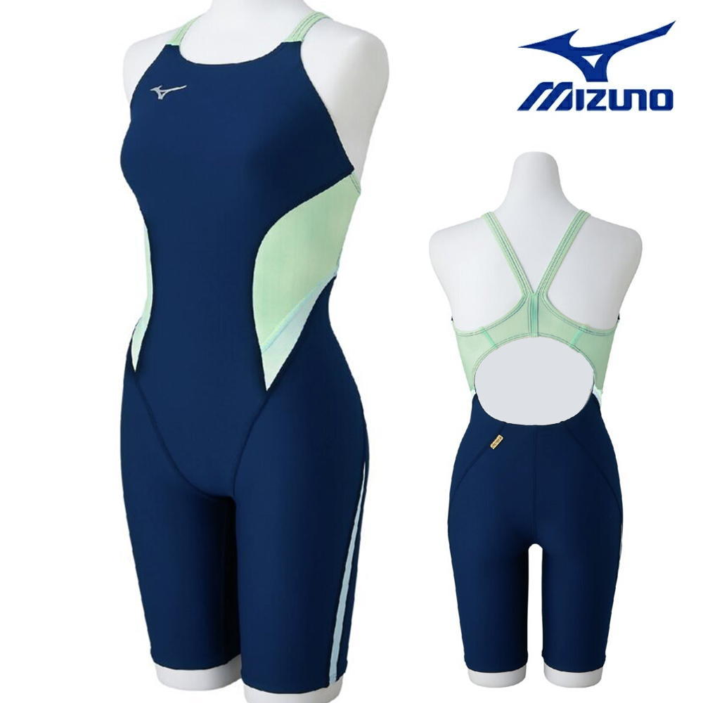 【店内商品3点以上でさらに3%OFFクーポン配布中】ミズノ MIZUNO 競泳水着 練習用水着 レディース エクサースーツ ハーフスーツ オールインワン EXER SUITS U-Fit 競泳練習水着 N2MGB764