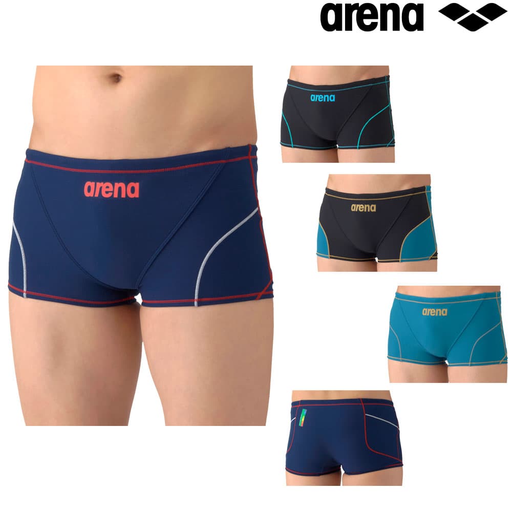 アリーナ ARENA 競泳水着 練習用水着 メンズ タフスーツ タフスキンE トレーニングスパッツ ショートレッグ 競泳練習水着 AS6SWM04M