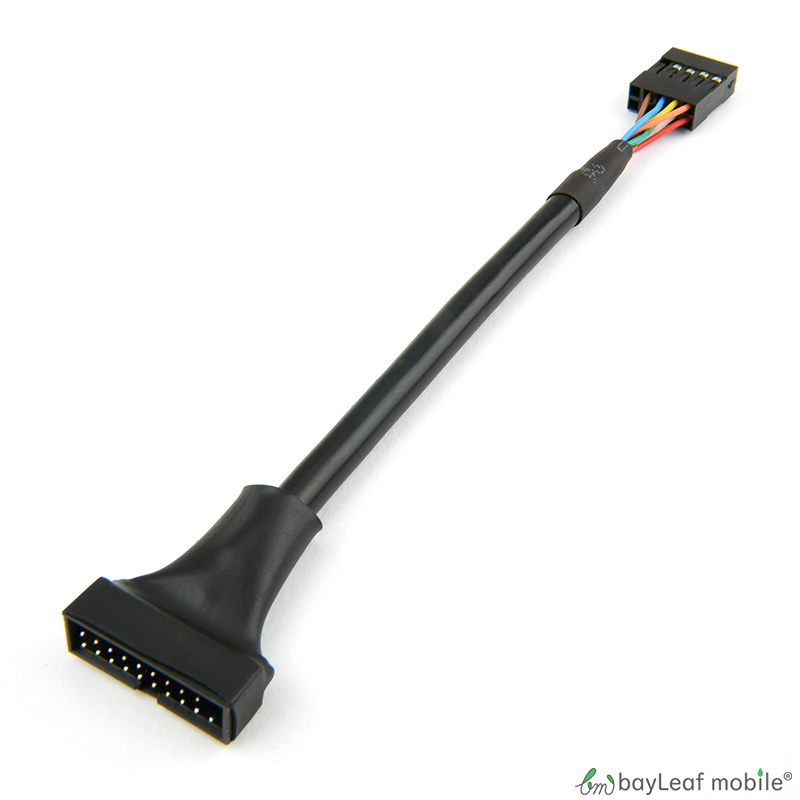 USB2.0 10pin(メス)→USB3.0 20pin(オス) 変換 ケーブル マザーボード 自作パーツ 修理 交換 部品 互換 メンテナンス パーツ リペア