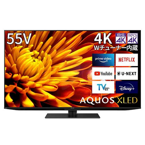 シャープ【SHARP】55V型 4K液晶テレビ AQUOS XLED 4T-C55EP1 & starf;【4TC55EP1】