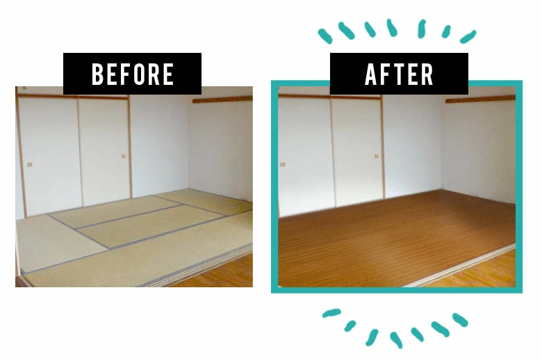 1枚敷きだからつなぎ目がなくてキレイ