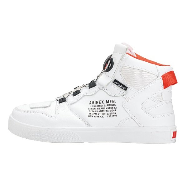 AVIREX アビレックスAV2278 DICTATOR MC ホワイト/レッド 25.0cm AV-2278-WH-07(2512983)代引不可 送料無料
