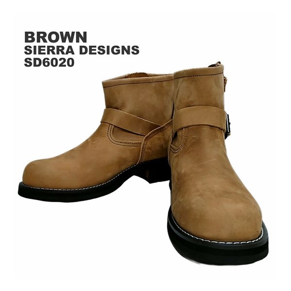 SIERRA DESIGNS シエラデザインSIERRA DESIGNS SD6020 レザーエンジニアブーツ ブラウン/28.0cm SD6020BR280(2662707)代引不可 送料無料