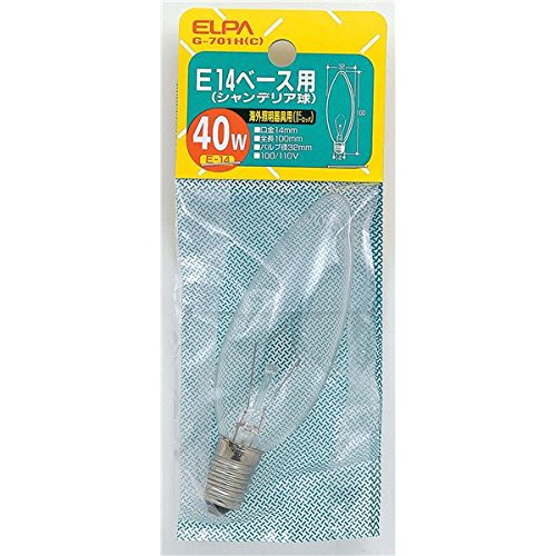 （中古品）朝日電器 (業務用セット) ELPA シャンデリア球 電球 40W E14 クリア G-701H(C) (×30セット)/朝日電器//エルパ(Elpa)/朝日電器 (業務用セット) ELPA