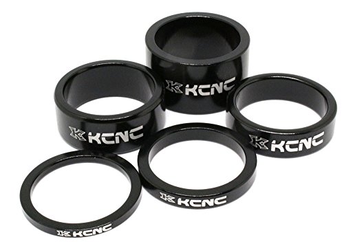 (未使用品)KCNC 自転車 軽量 ヘッド スペーサーセット ブラック 3/5/10/14/20MM 506081/ケーシーエヌシー(KCNC)//ケーシーエヌシー(KCNC)/KCNC 自転車 軽量