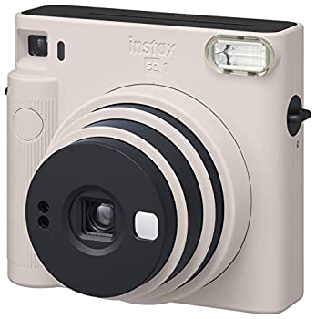 【未使用】【中古】 FUJIFILM 富士フイルム インスタントカメラ チェキスクエア instax SQUARE SQ1 チョークホワイト INS SQ 1 WHITE