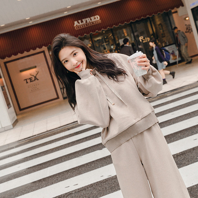 日本ストア ニット セットアップ 大きいサイズ レディース セットアップ 長袖 ワイドレッグパンツ フード付 セーター オルチャンファッション 年新作 韓国 ファッション レディース 秋冬 ニット 純正大セール Ssl Daikyogo Or Jp