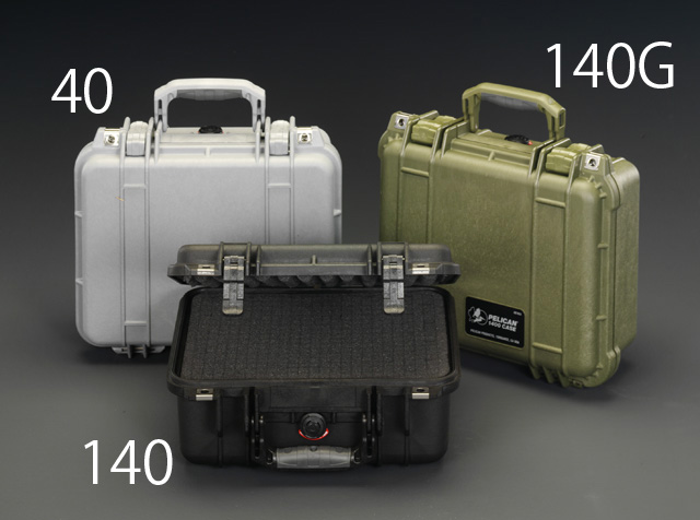 エスコ ESCO 300x225x132mm/内寸 万能防水ケース(黒) EA657-140