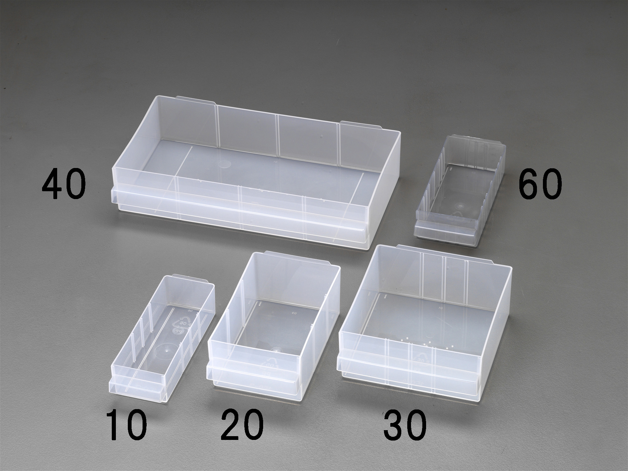 エスコ ESCO 41x 67x153mm キャビネット引出し EA661BA-60