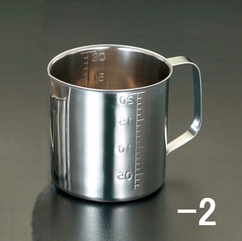 エスコ ESCO 1000ml 計量カップ ステンレス製 EA991KS