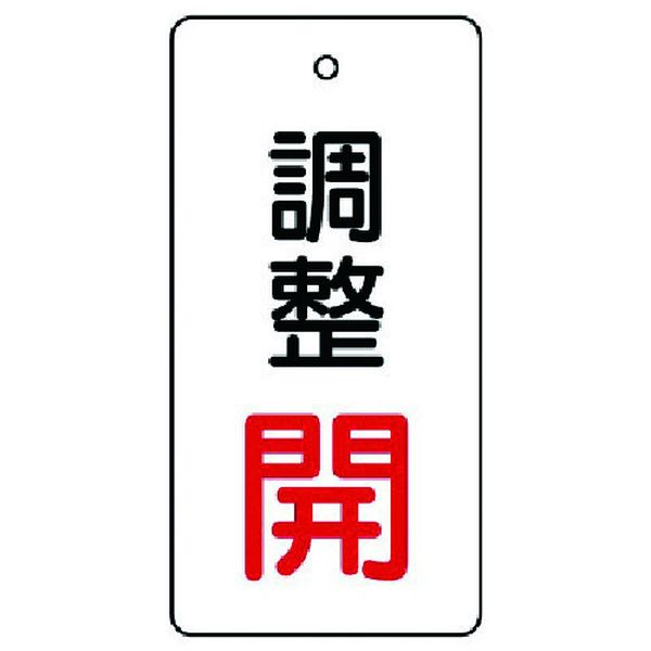 85628 ユニット(株) ユニット バルブ開閉表示板 調整 開：赤文字