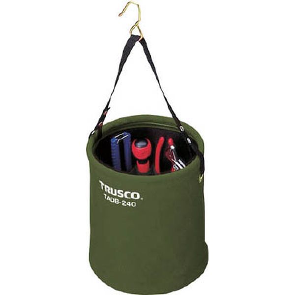 TADB200OD トラスコ中山(株) TRUSCO アタッチメント付電工バケツΦ200X230 オリーブドラブ色