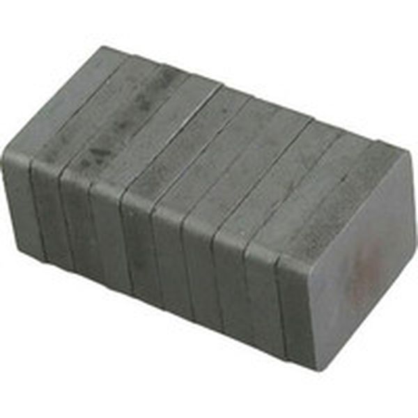 TF25K10P トラスコ中山(株) TRUSCO フェライト磁石 角形 25mm X19mm X4.5mm 10個入