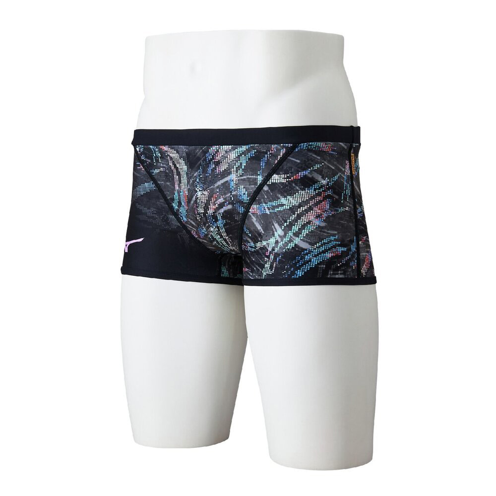 【ポイント5%!10/3 21:00〜22:59限定】?ミズノ(MIZUNO)競泳水着 メンズ 水泳 練習用ショートスパッツ 黒 SS-LLサイズ N2MBD07199 (Men