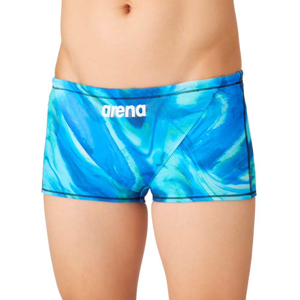 【ポイント5%!10/3 21:00〜22:59限定】?アリーナ(ARENA)競泳水着 メンズ 水泳 トレーニングスパッツ ショートボックス AS6FWM37M BLWH(