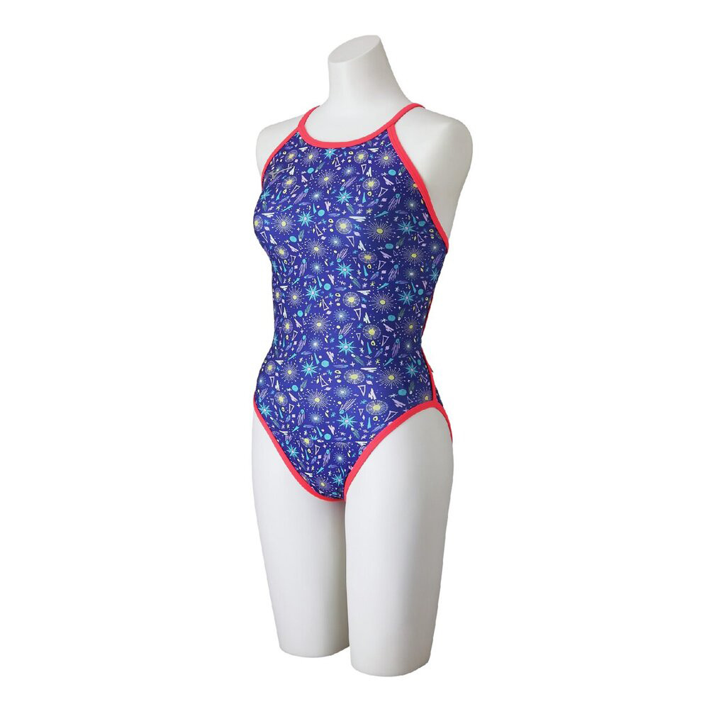 【ポイント5％！10/3 21:00〜22:59限定】?ミズノ(MIZUNO)競泳水着 レディース 水泳 EXER SUITSミディアムカットRi N2MAD26969(Lady's)