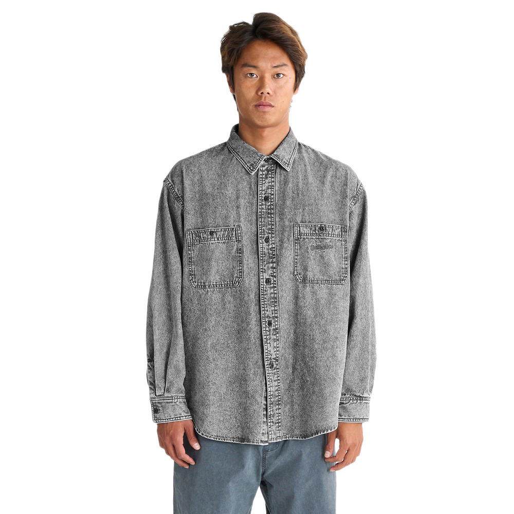 クイックシルバー(Quiksilver)SHORE WASH シャツ ダンガリー 25SPQSH251001BLK(Men's)