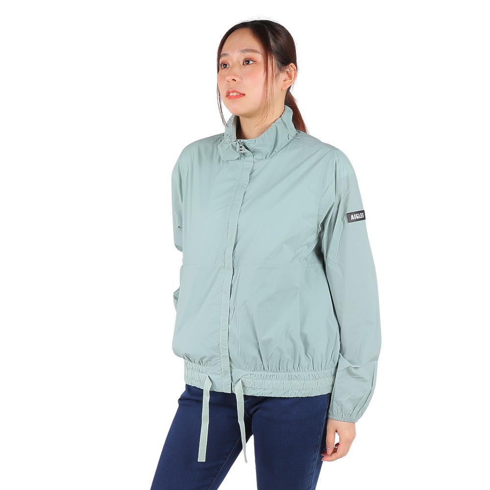 エーグル(AIGLE)アウター ジャケット 撥水 フーデッドジャケット ZBFAH35-003 アイスグレー(Lady's)