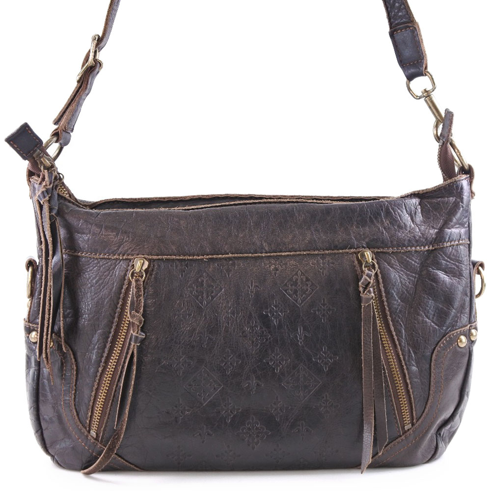 russet ラシット レザー 茶 ショルダーバッグ ユニセックス 【中古】