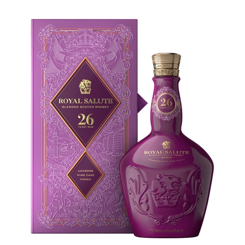 Royal Salute Aged26 Years Amarone Wine Cask Finish 2022年9月に発売した「ローヤルサルート26年スコティッシュオーク カスク」に続く、キングダムコ