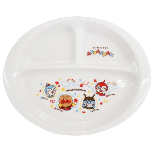 品番 coks-066127メーカー名 金正陶器「キッズ食器」「アンパンマン 磁器製 こども ランチプレート キッズ食器 なかよし アニメキャラクター グッズ」お空の上で楽しく遊ぶデザインが可愛いなか