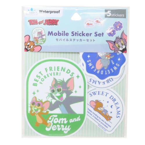 品番 gr-tmj-256bメーカー名 グルマンディーズ「ステッカー：キャラクター」「トムとジェリー ダイカットシール モバイルステッカー 5枚セット Bタイプ ワーナーブラザース キャラクター グッ