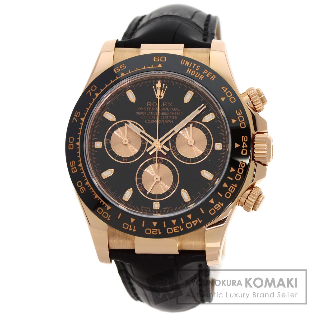 ロレックス ROLEX 116515LN コスモグラフ デイトナ 腕時計 K18ピンクゴールド アリゲーター 中古