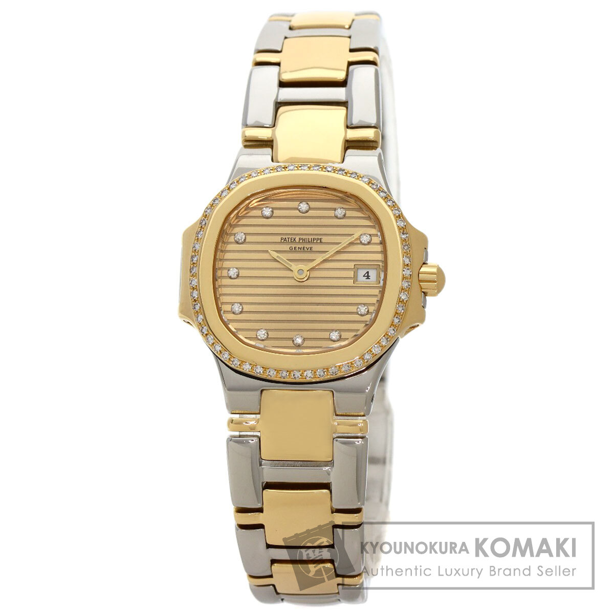 パテックフィリップ PATEK PHILIPPE 4700/052 ノーチラス ダイヤモンドベゼル 腕時計 中古