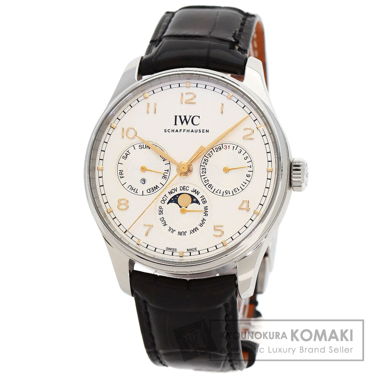 アイダブリューシー IWC IW344203 ポルトキーゼ パーペチュアルカレンダー 腕時計 中古