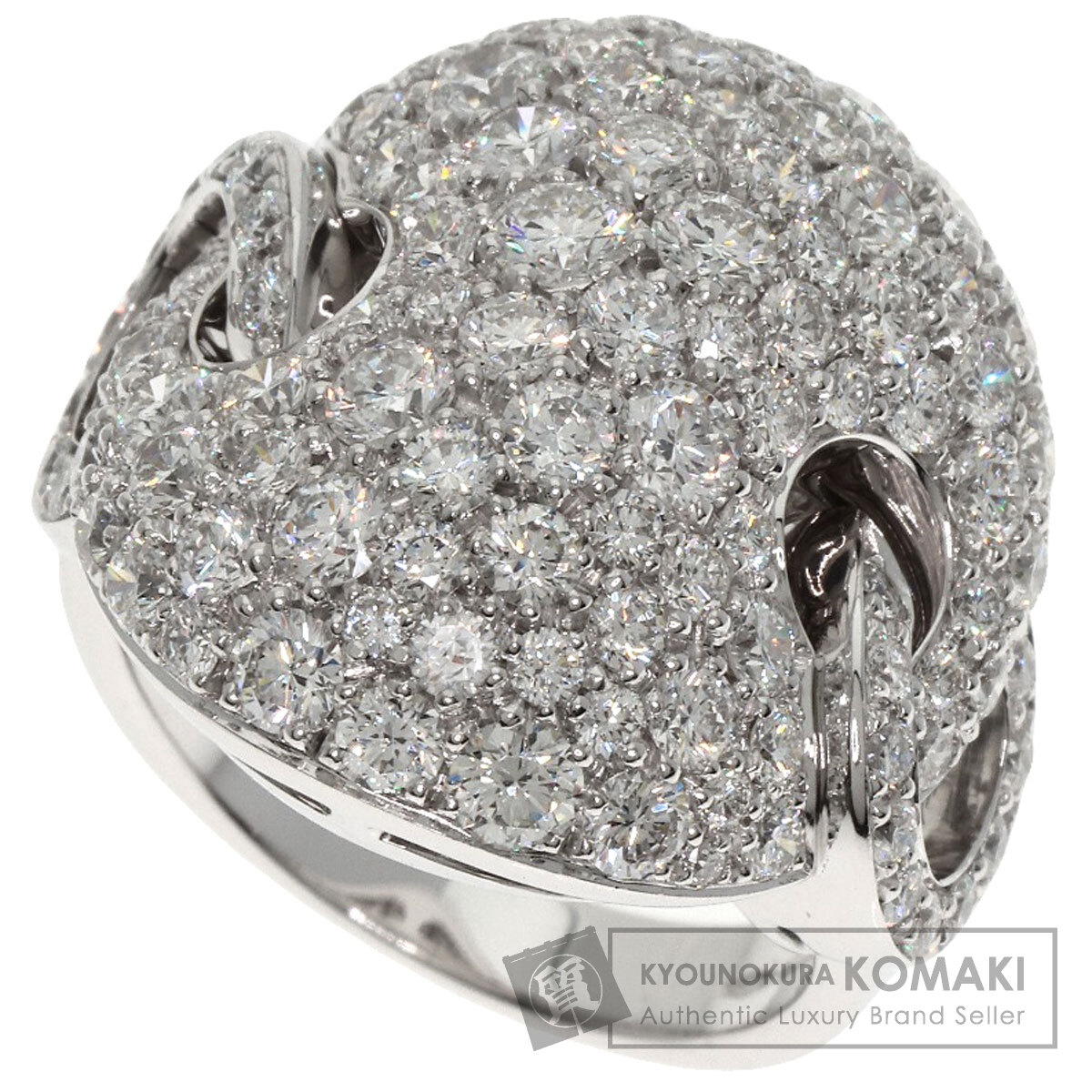 ブルガリ BVLGARI ダイヤモンド リング・指輪 K18ホワイトゴールド レディース 中古