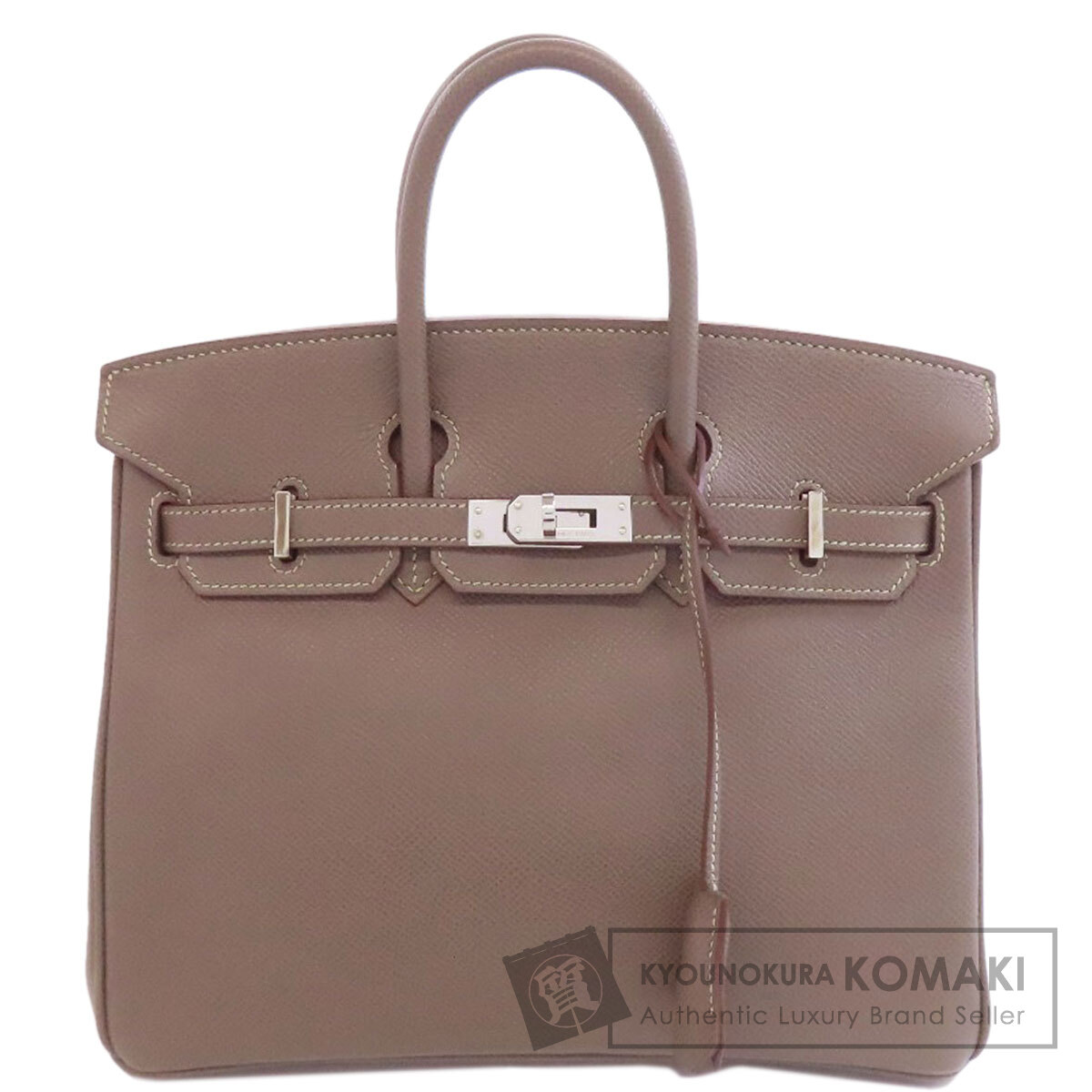 エルメス HERMES バーキン25 エタン ブルータラサ シルバー金具 ハンドバッグ エプソン 中古