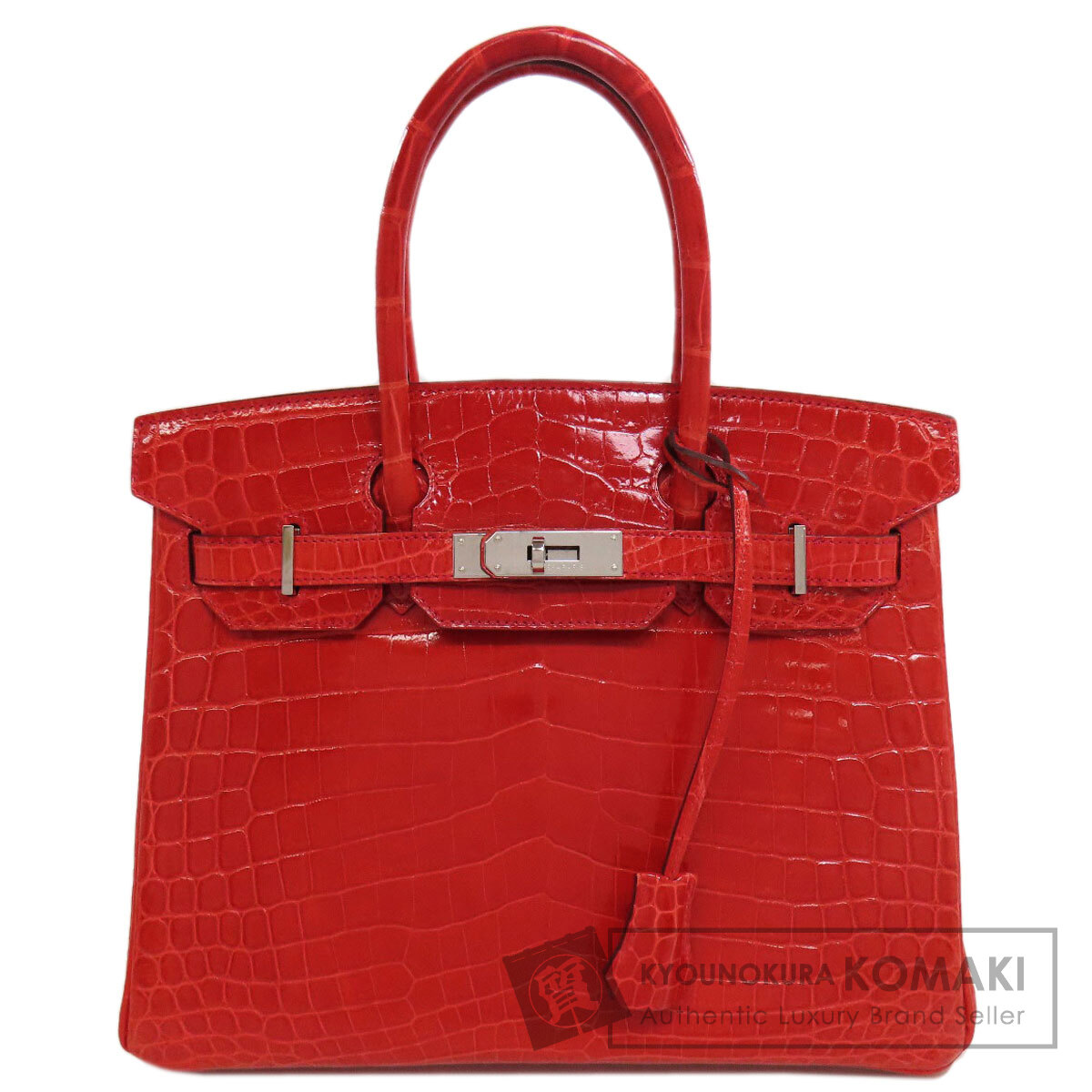 エルメス HERMES バーキン30 シルバー金具 ハンドバッグ ニロティカス レディース 中古