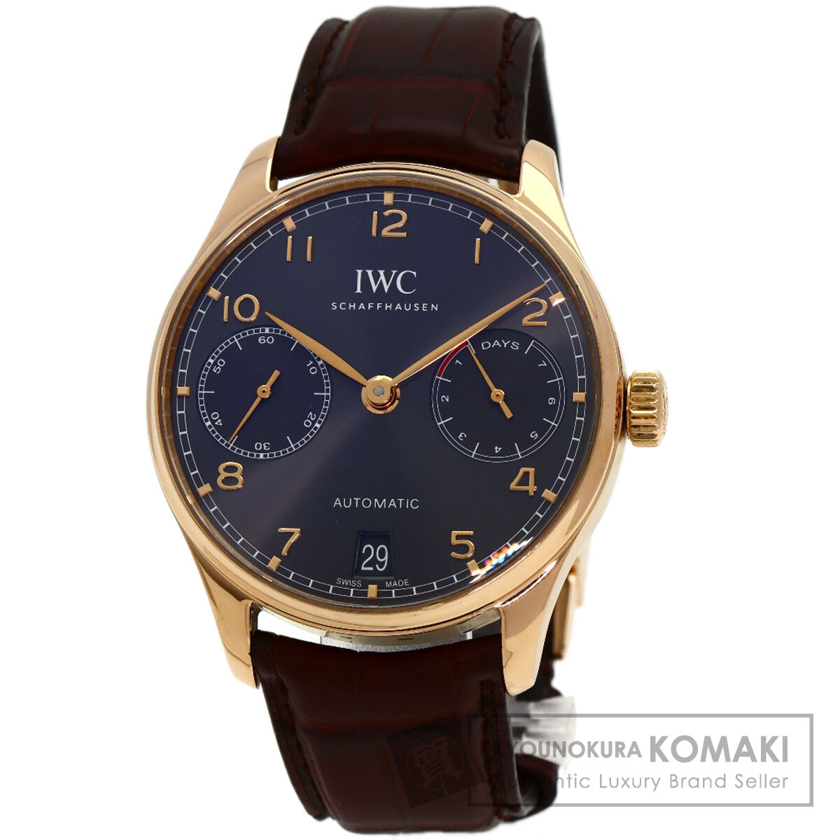 アイダブリューシー IWC IW500702 ポルトギーゼ 7days パワーリザーブ 腕時計 中古