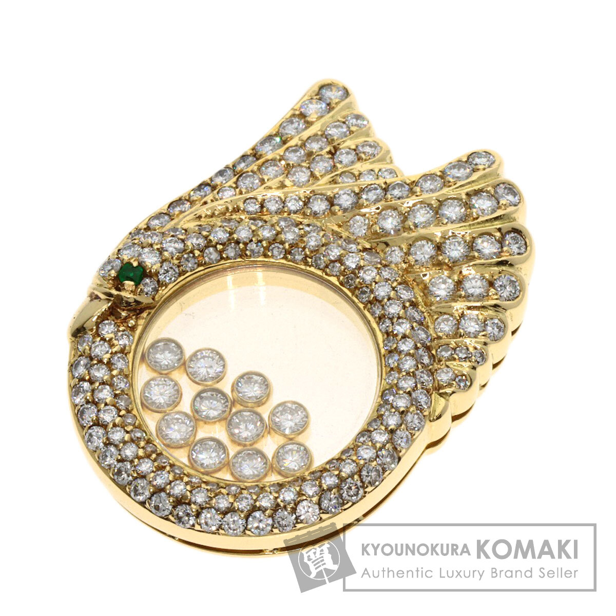 ショパール Chopard ハッピーダイヤモンド スワンモチーフ ダイヤモンド 中古
