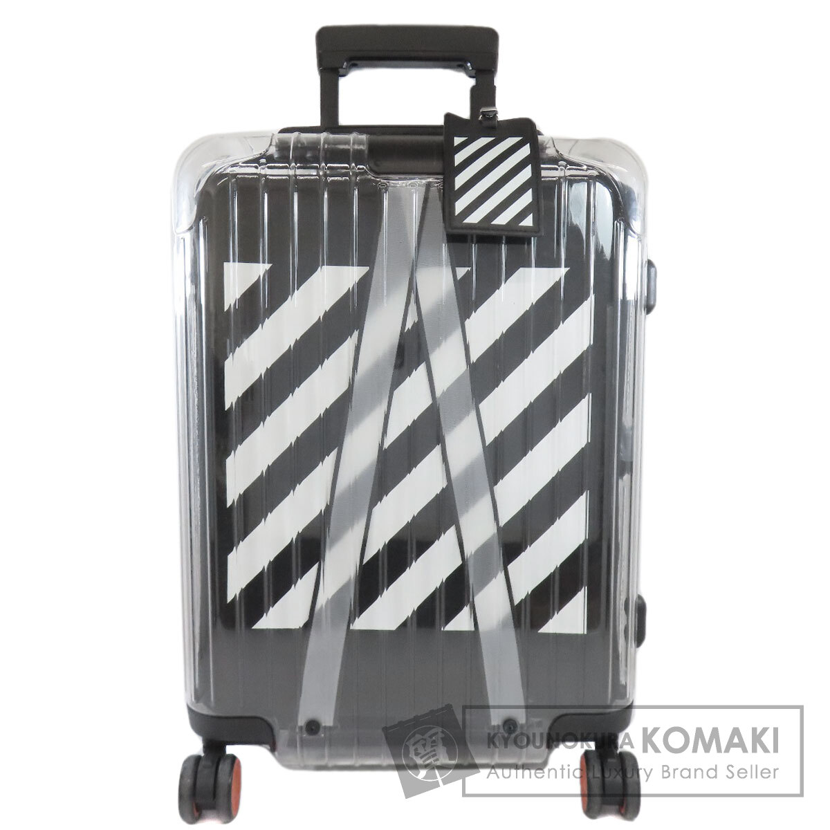 リモワ RIMOWA オフホワイトコラボ シースルー キャリーバッグ ポリカーボネート 中古