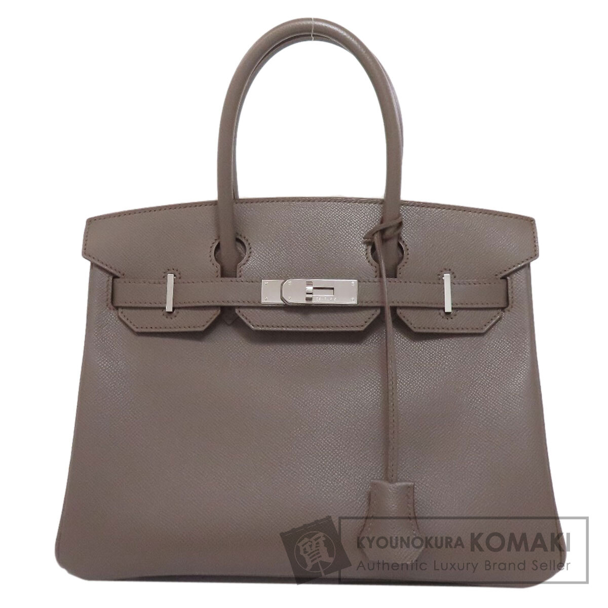 エルメス HERMES バーキン30 エタン シルバー金具 ハンドバッグ エプソン レディース 中古