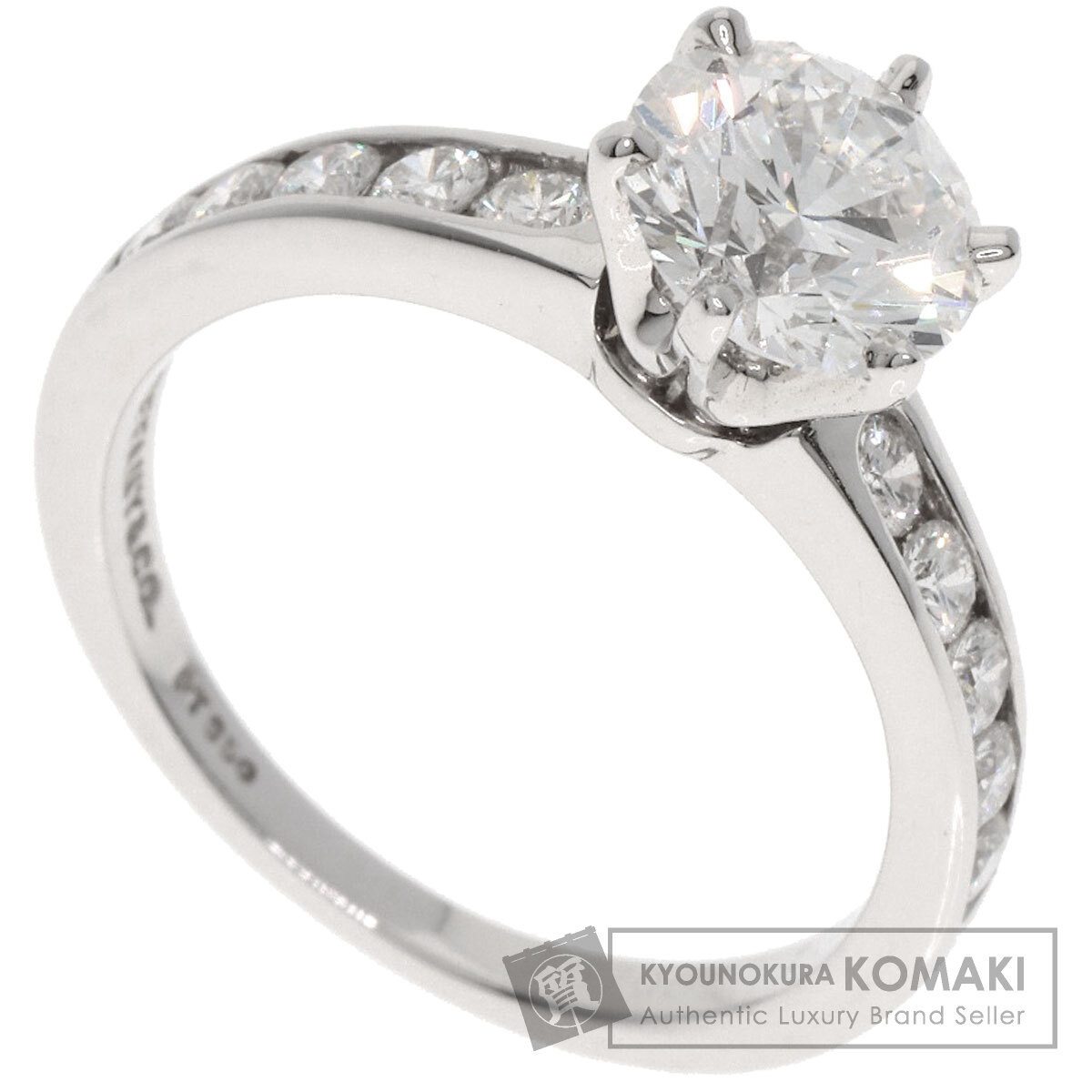 ティファニー TIFFANY & Co. ソリティア ダイヤモンド G-VVS2-VG リング・指輪 プラチナPT950 中古