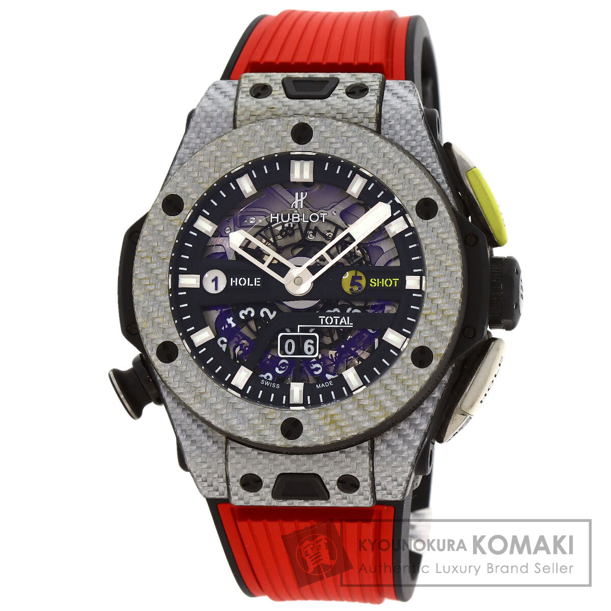 ウブロ HUBLOT 416.YS.1120VR ビッグバン ウニコ ゴルフ 腕時計 カーボン ラバー メンズ 中古