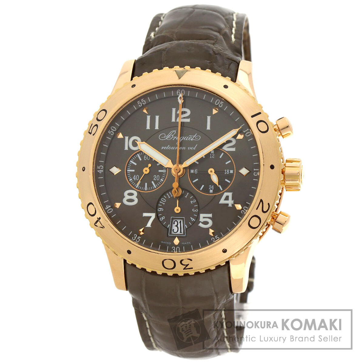 ブレゲ Breguet 3810BR/92/9ZU トランスアトランティック タイプXXI 腕時計 K18ピンクゴールド 中古