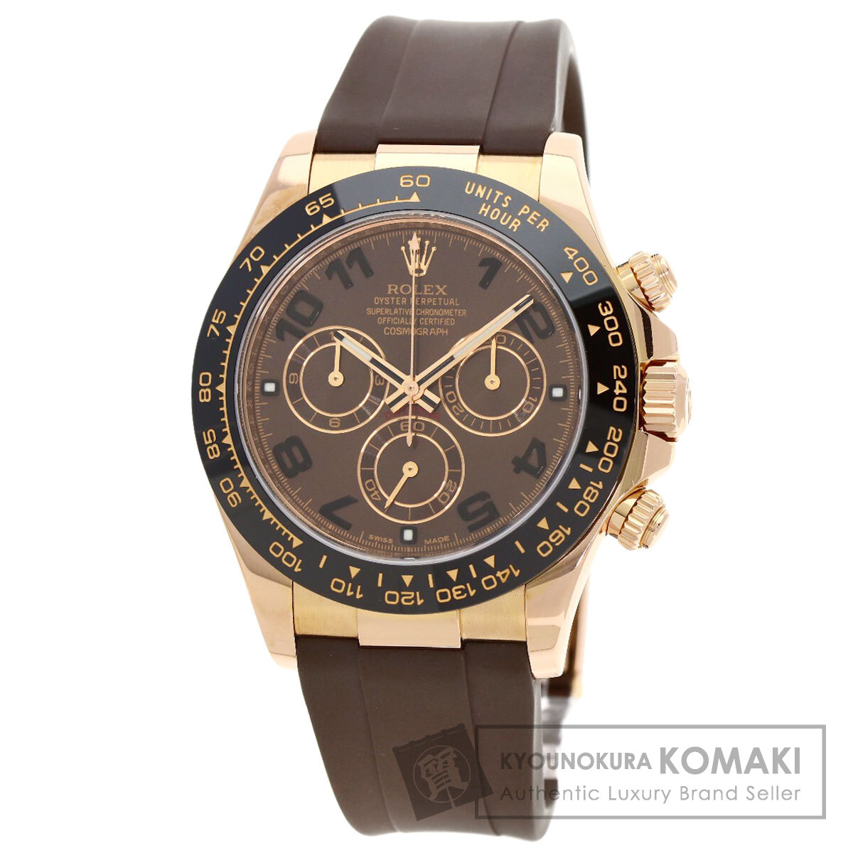 ロレックス ROLEX 116515LN コスモグラフ デイトナ 腕時計 K18ピンクゴールド ラバー 中古