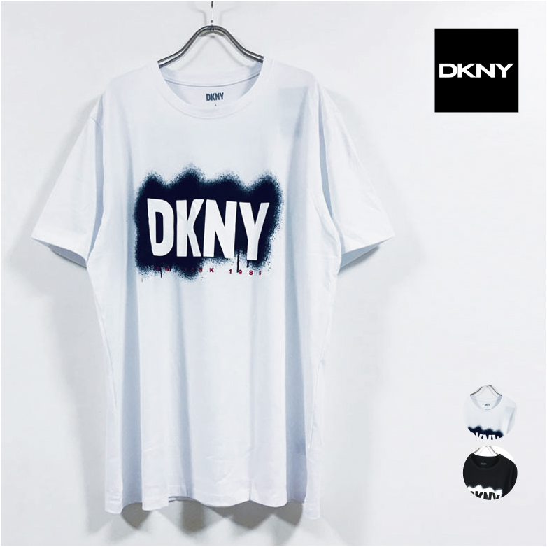 DKNY ダナ キャラン ニューヨーク SPRAY STENCIL 半袖 Tシャツ DK00GT095 メンズ 【 送料無料 】 Donna Karan New York ダナキャランニューヨーク プ