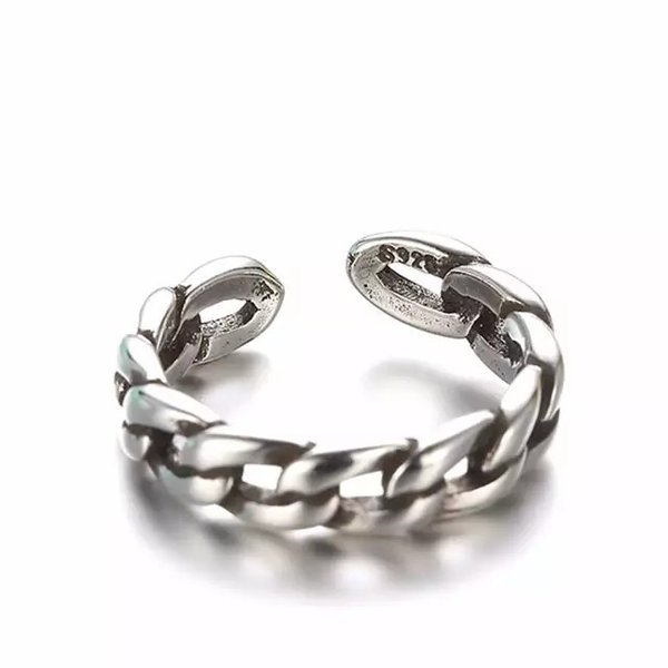 プレーンチェーンリング リング シルバー925 チェーンリング レディース silver925 指輪 アクセサリー ジュエリー 単品 輪 スタイル ノーブランド 指輪 シンプル お洒落アイテム フリー