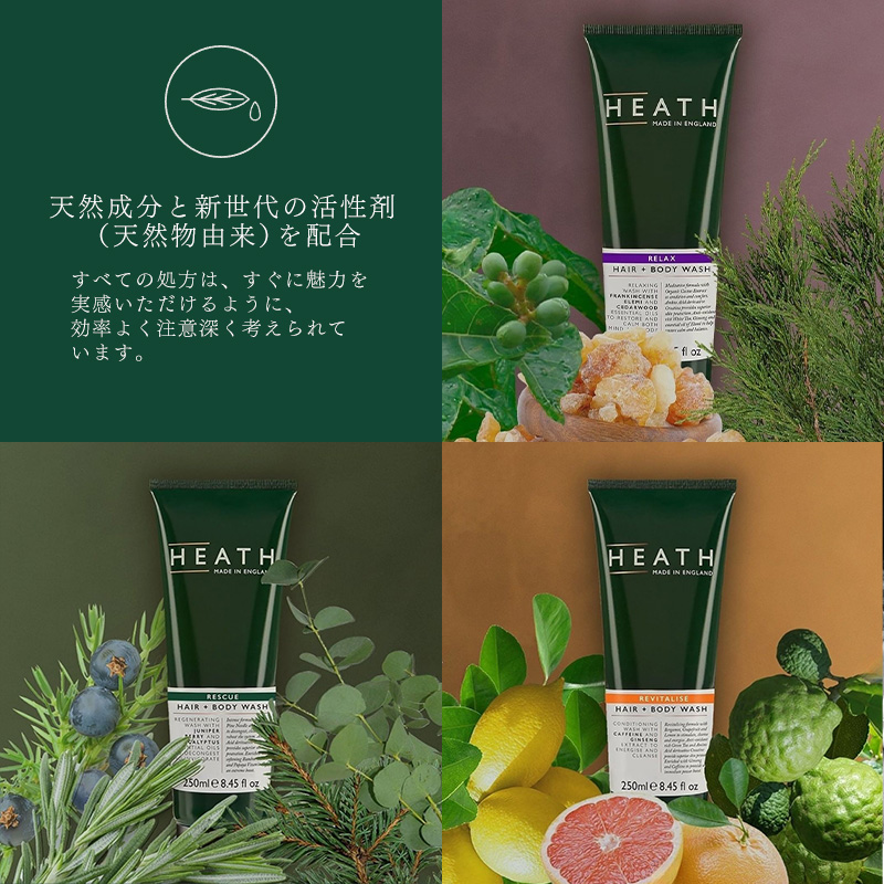 天然成分と新世代の活性剤(天然物由来)を配合