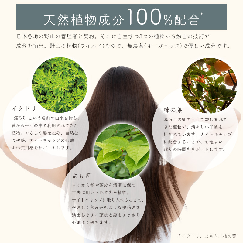 天然植物成分100%配合